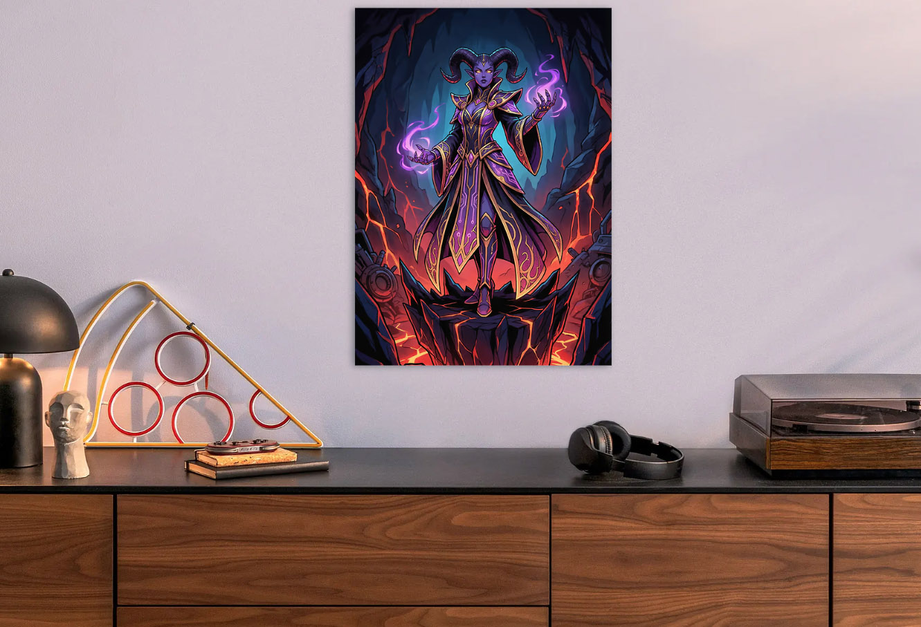 Pixel Art Demon Sorceress